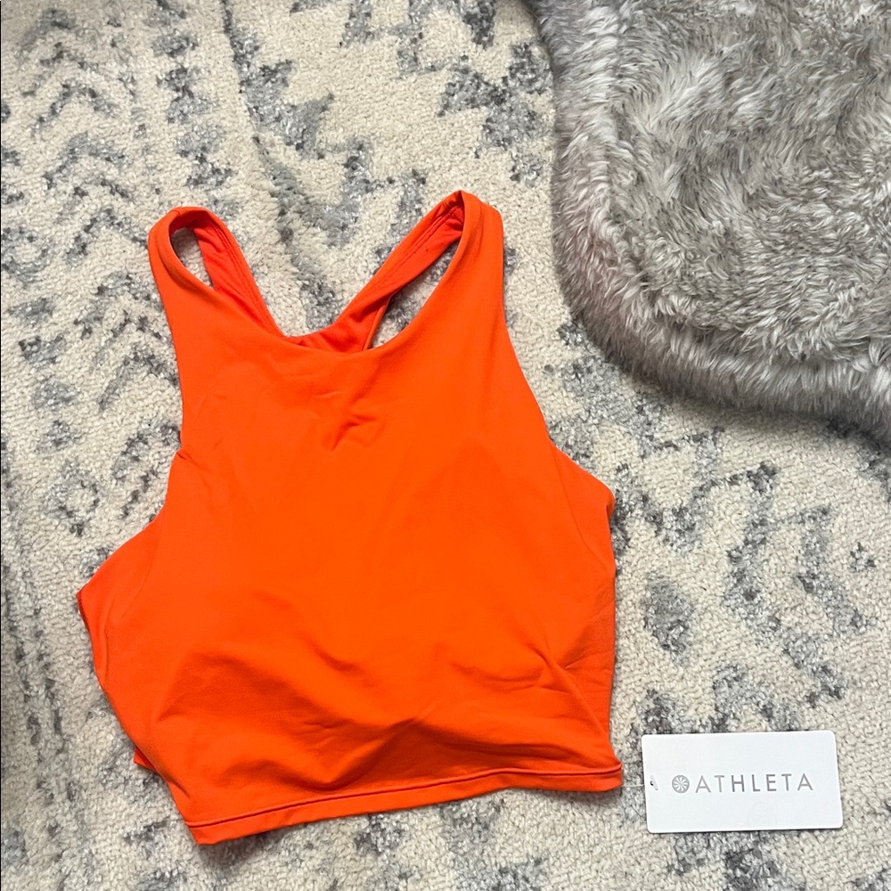 Athleta Vibrant Orange Sports Bra